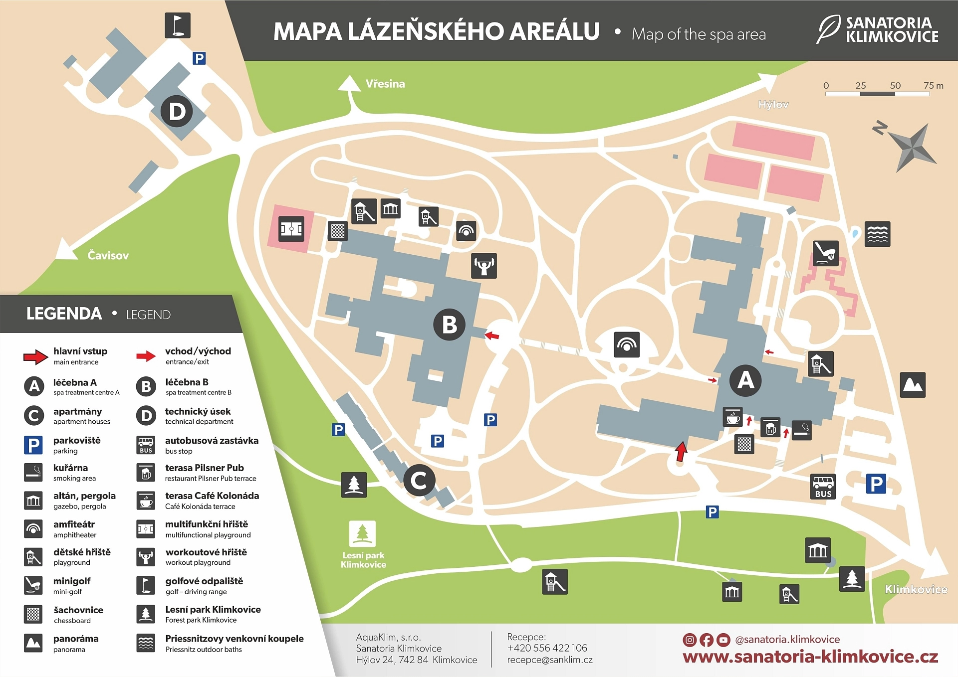 Mapa areálu