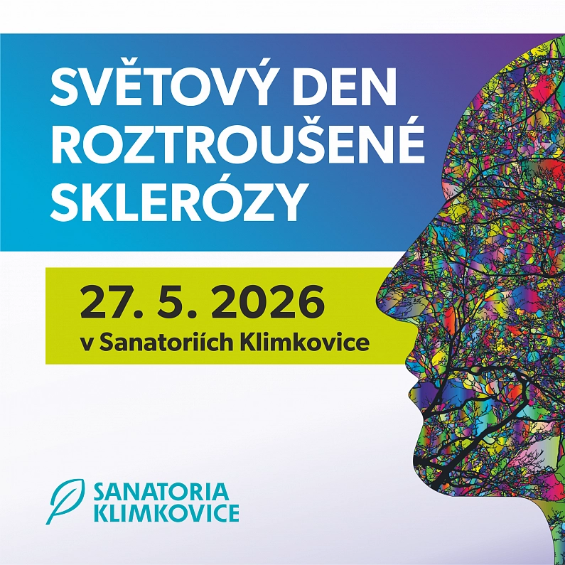 Světový den roztroušené sklerózy v&nbsp;Sanatoriích Klimkovice nabídne odborný program i&nbsp;prostor pro&nbsp;sdílení zkušeností
